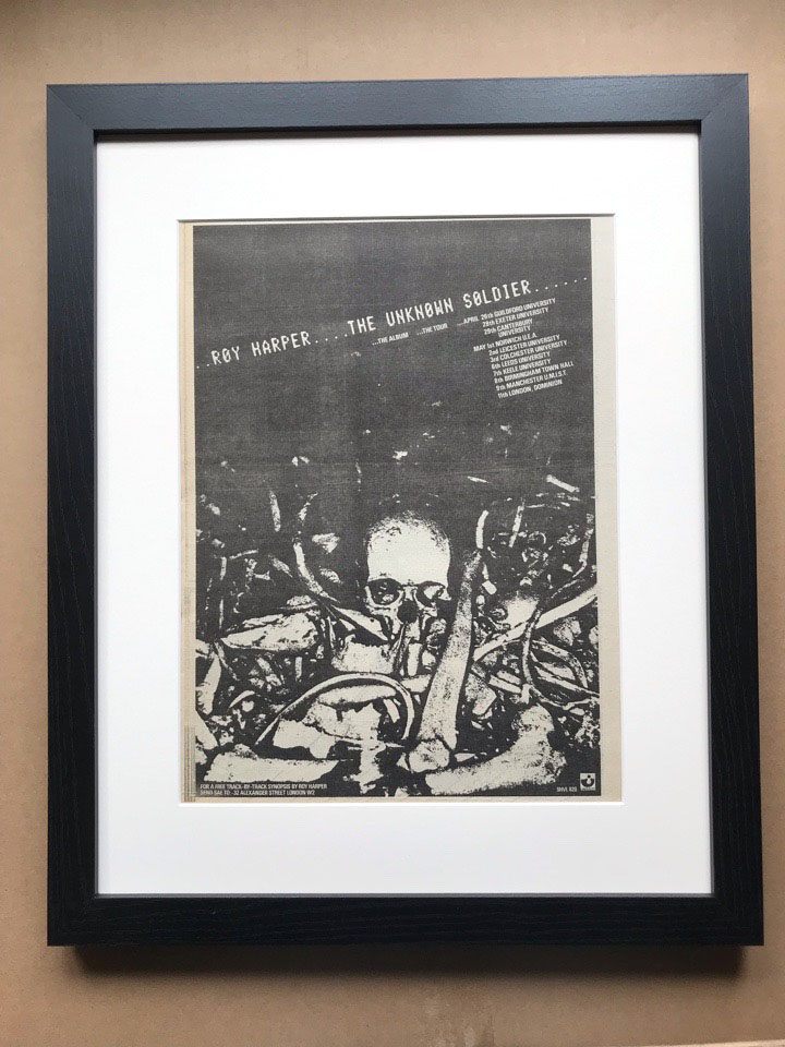 ROY HARPER - UNKNOWN SOLDIER (A)(FRAMED) - Poster / Affiche