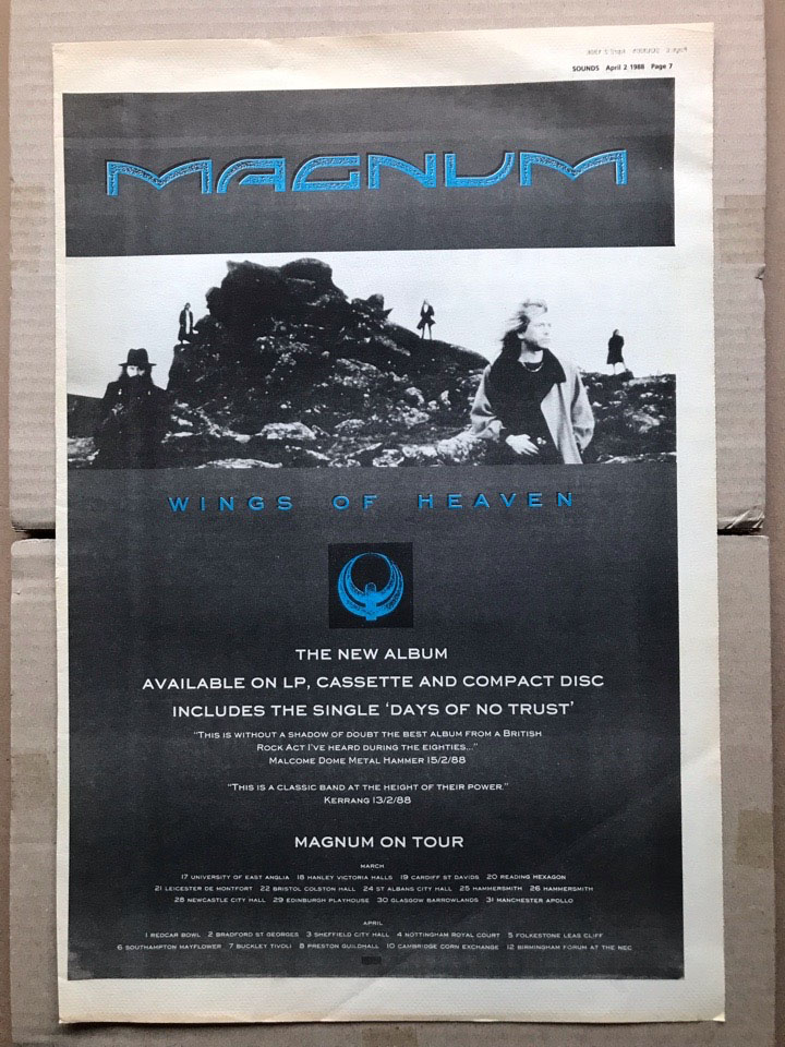 Magnum Wings of heaven (Vinyl Records, LP, CD) on CDandLP