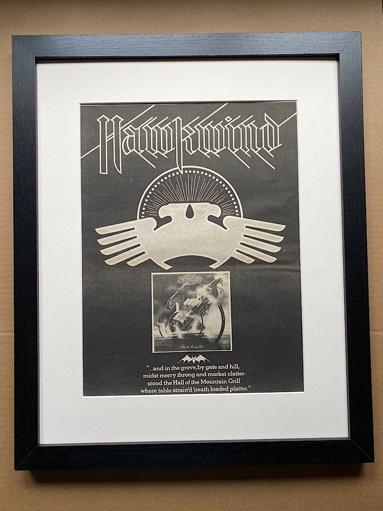 HAWKWIND - HALL OF THE MOUNTAIN GRILL(A)(FRAMED) - Poster / Affiche