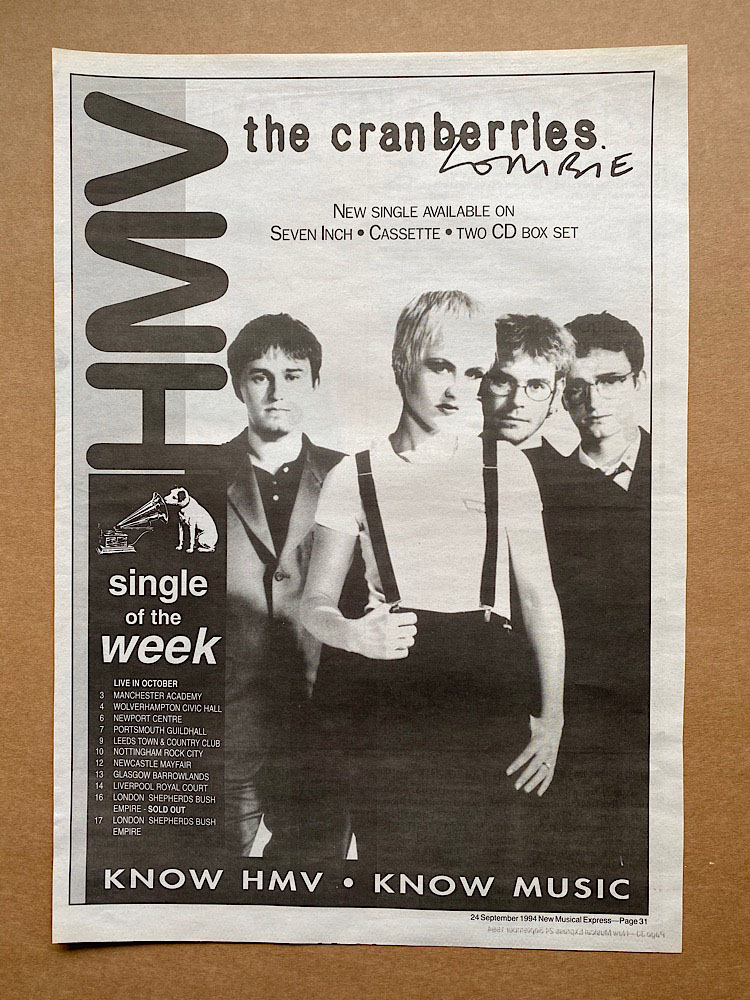 Cranberries Zombie (Vinyl Records, LP, CD) on CDandLP