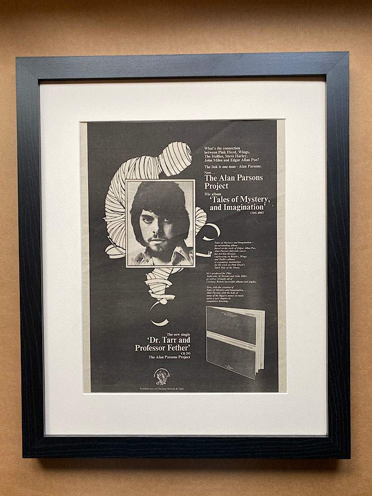 ALAN PARSONS PROJECT - TALES OF MYSTERY AND IMAGINATION (FRAMED) - Poster / Display