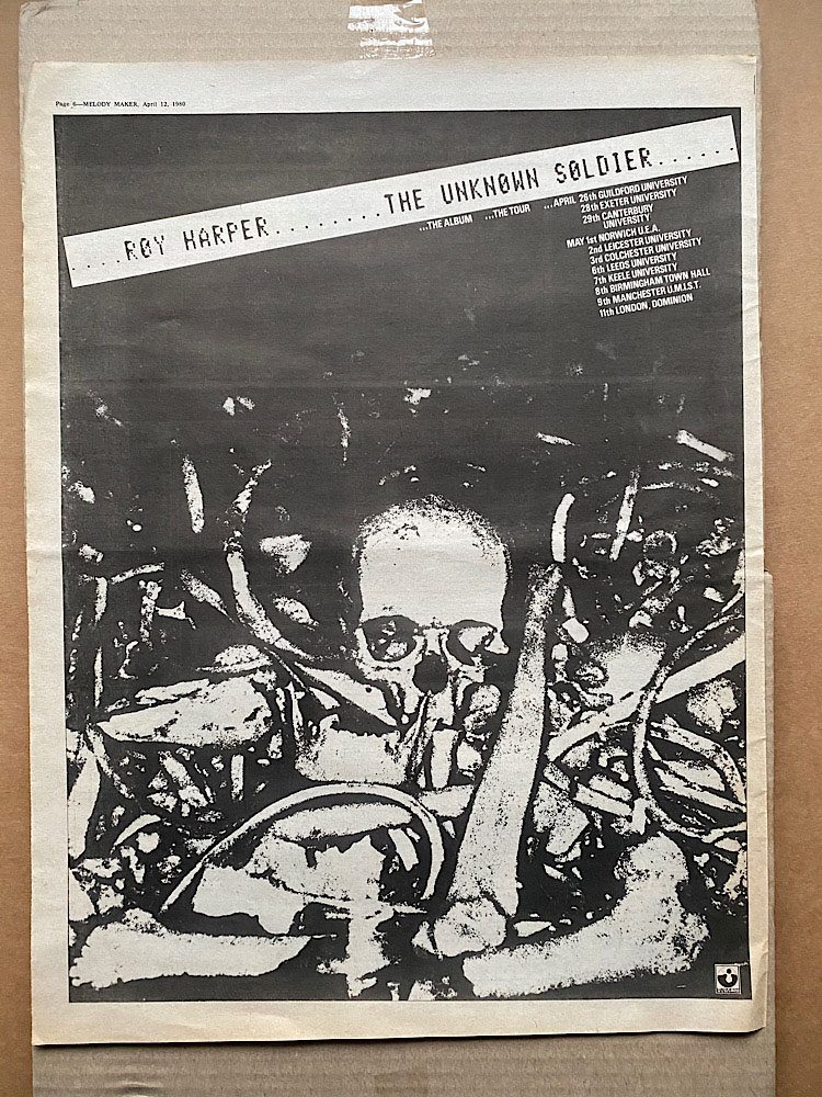 ROY HARPER - UNKNOWN SOLDIER (B) - Poster / Display