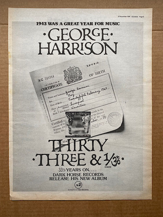 george-harrison-thirty-three-1-3-vinyl-records-lp-cd-on-cdandlp